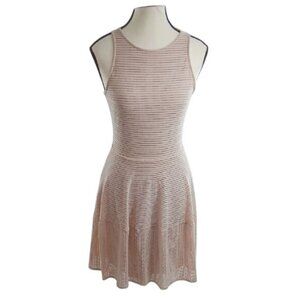 BCBGMaxazria Dress Soft Pink Cassandra Mini Fit and Flare Sleeveless Size XS